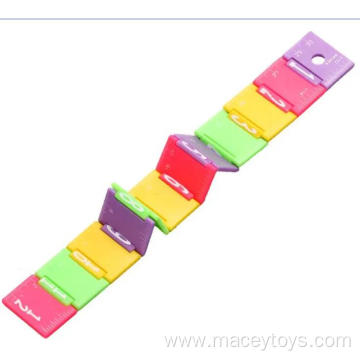 Plastic folding funny ruler